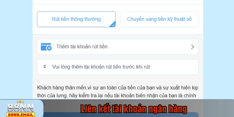 Liên kết tài khoản ngân hàng