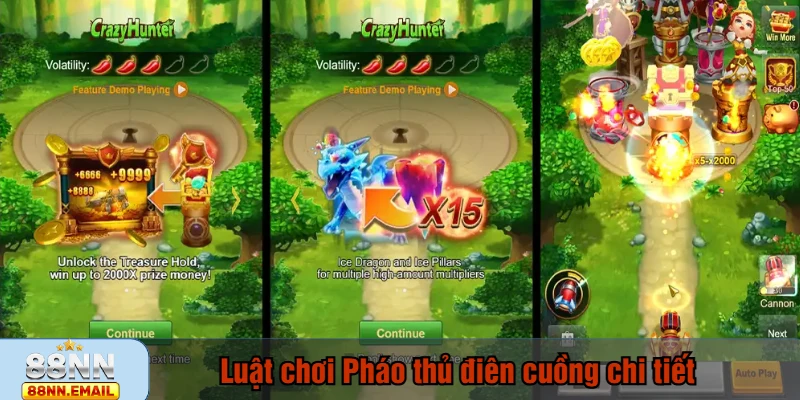 Luật chơi Pháo thủ điên cuồng chi tiết