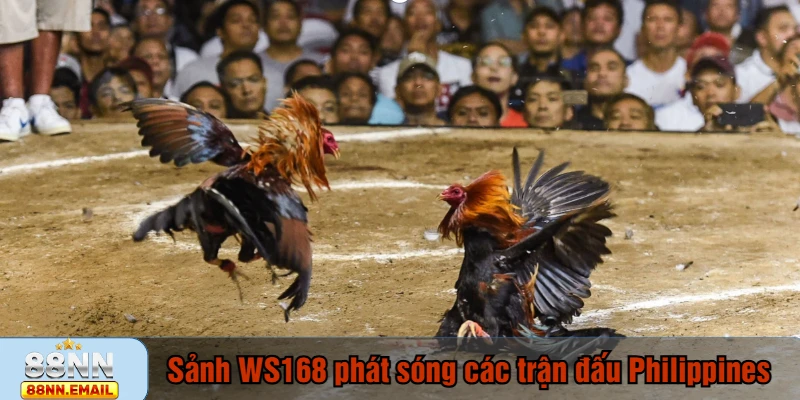 Sảnh WS168 phát sóng các trận đấu tại Philippines